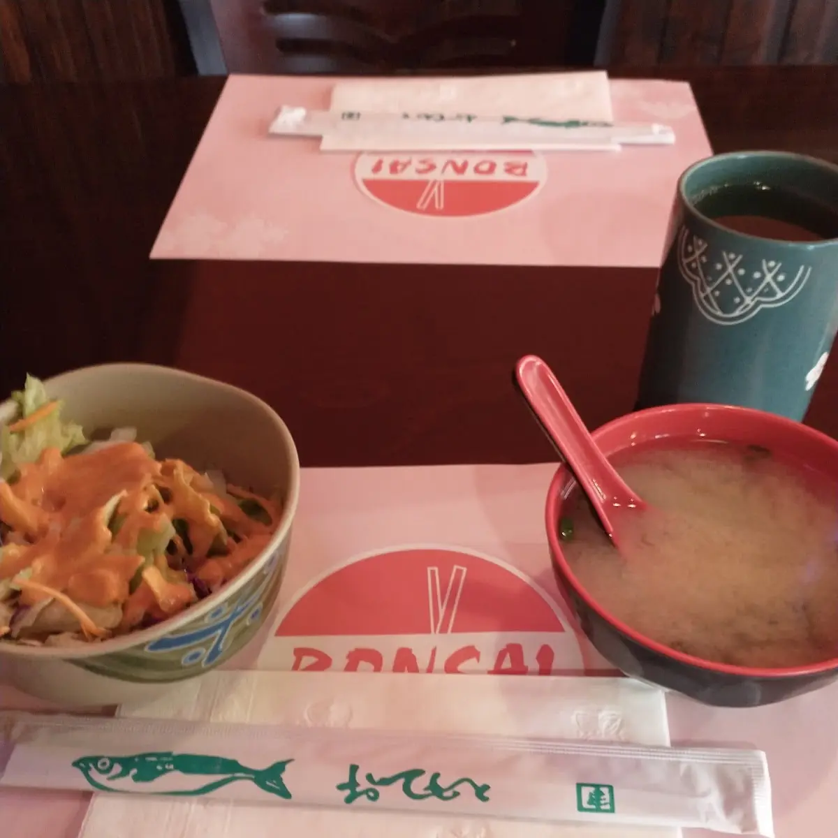 Miso Soup and Salad
