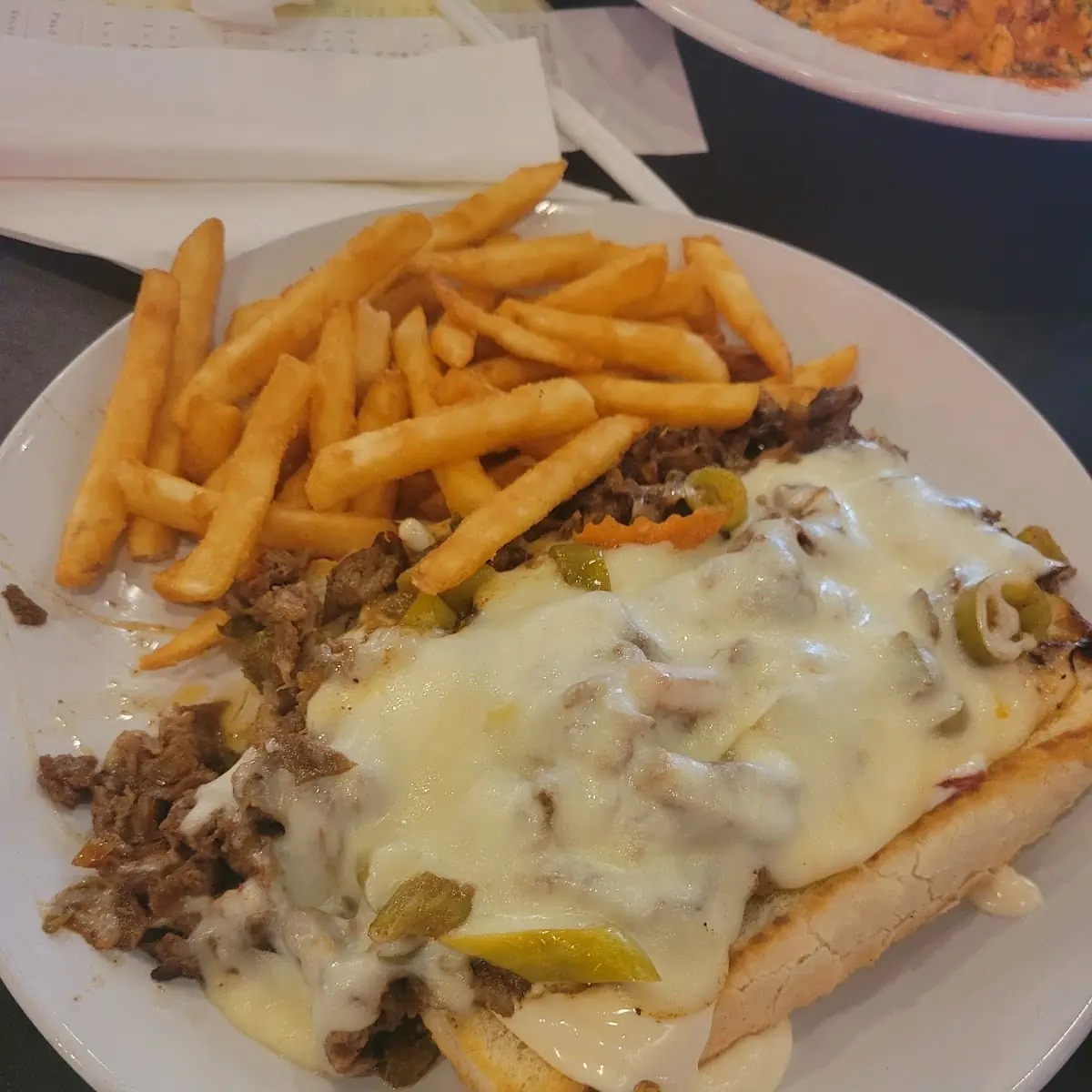 Chicago Philly Cheese Steak Sandwich