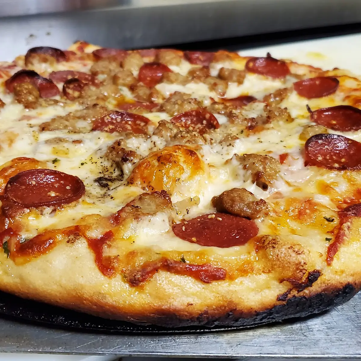 Sausage and Pepperoni Pizza
