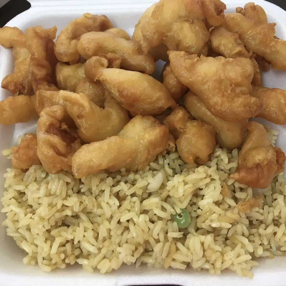 Sweet and Sour Chicken with Fried Rice