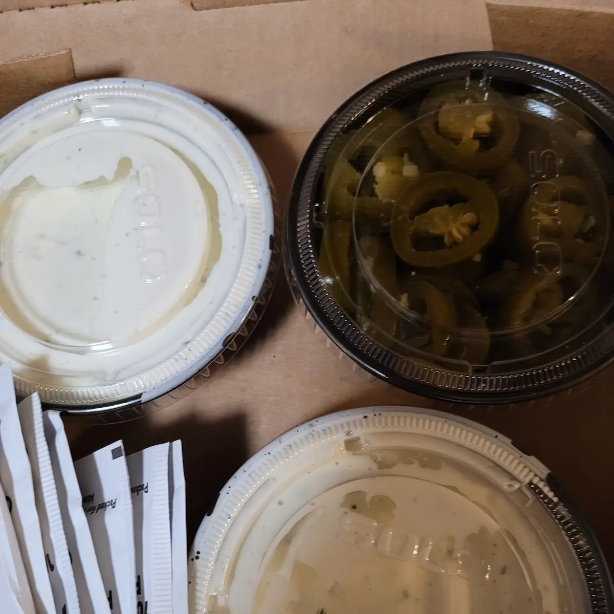 Ranch Sauce and Jalapenos