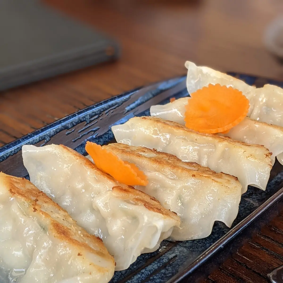 Pan-Fried Gyoza with Dipping Sauce