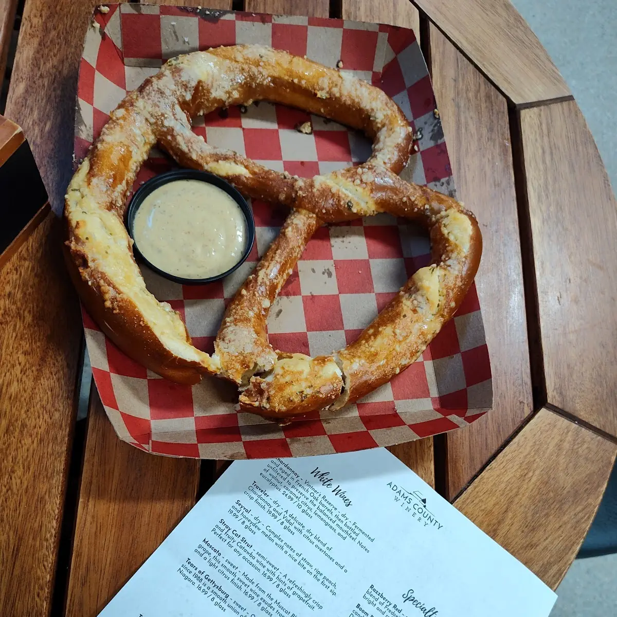 Garlic Parmesan Bavarian Pretzel