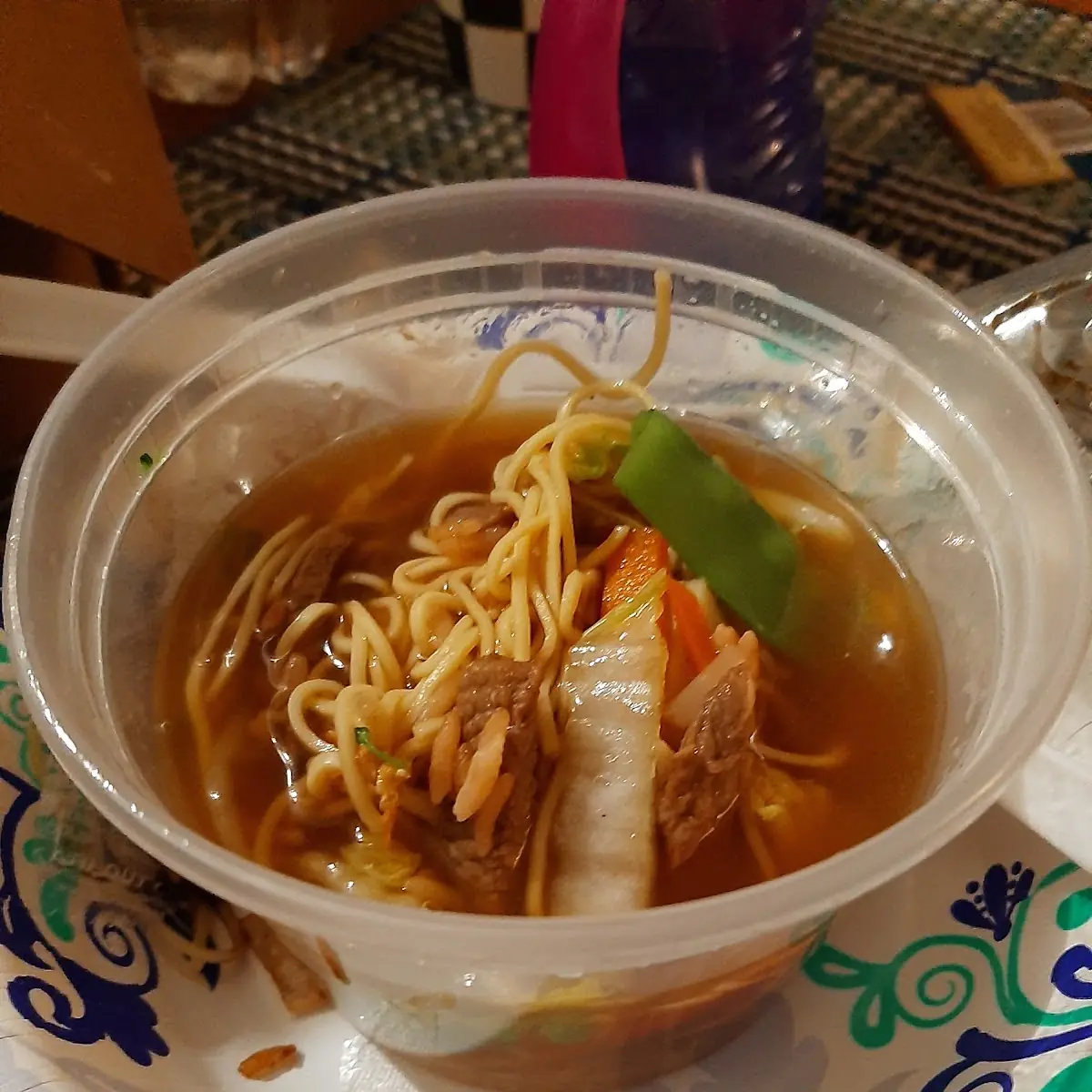 Beef Noodle Soup with Vegetable