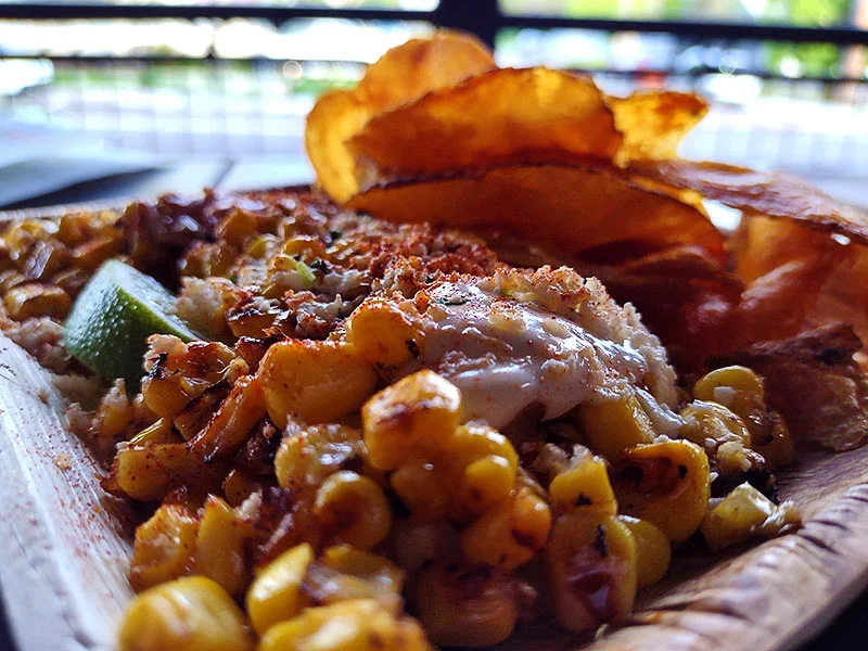 Mexican Street Corn and Chips