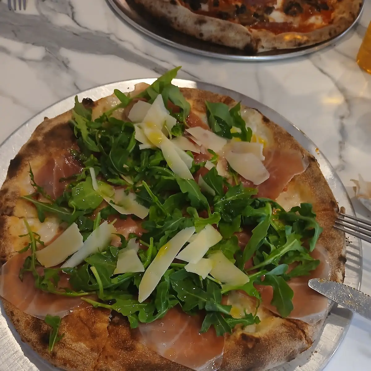 Prosciutto and Arugula Wood-Fired Pizza