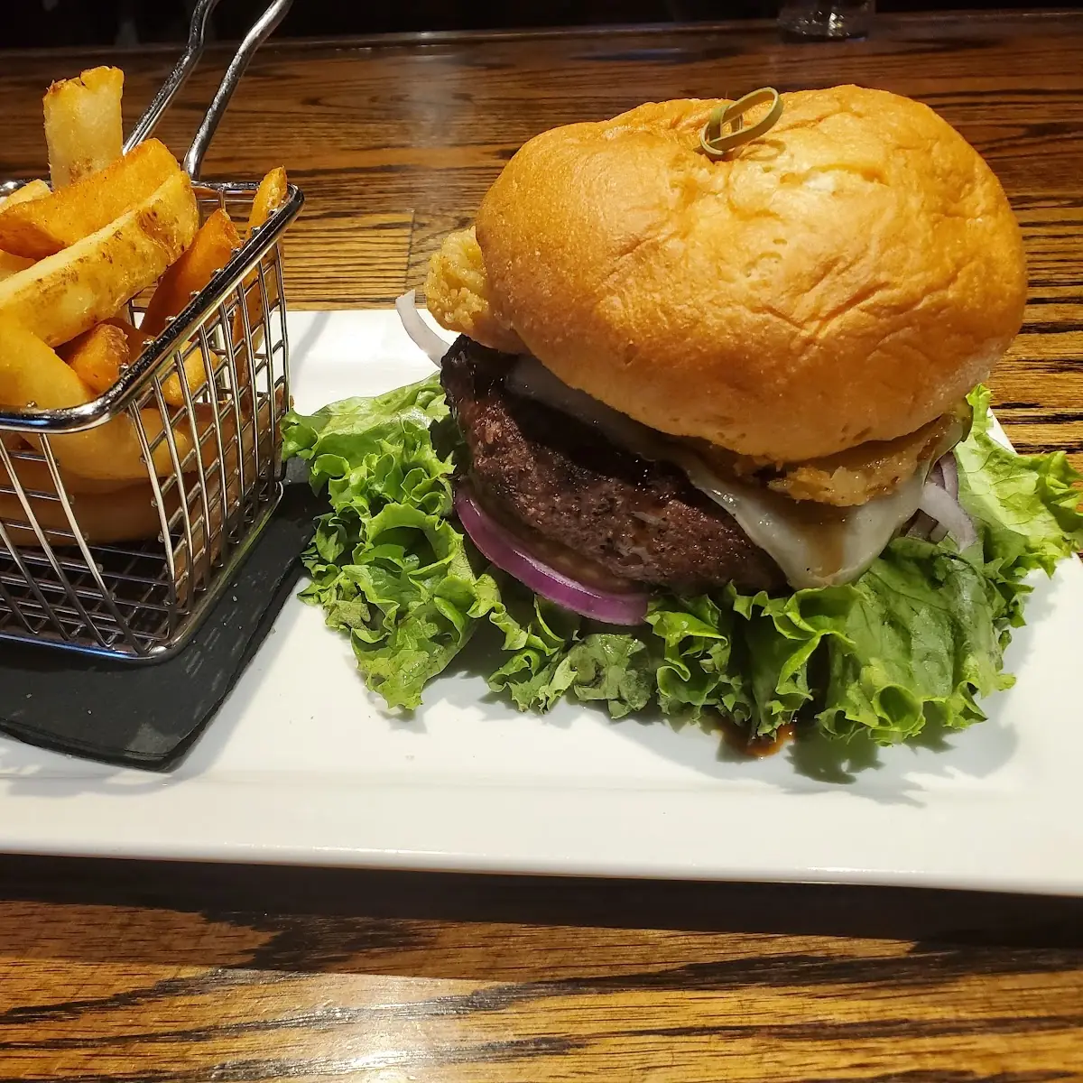 Burger on Gluten Free Bun