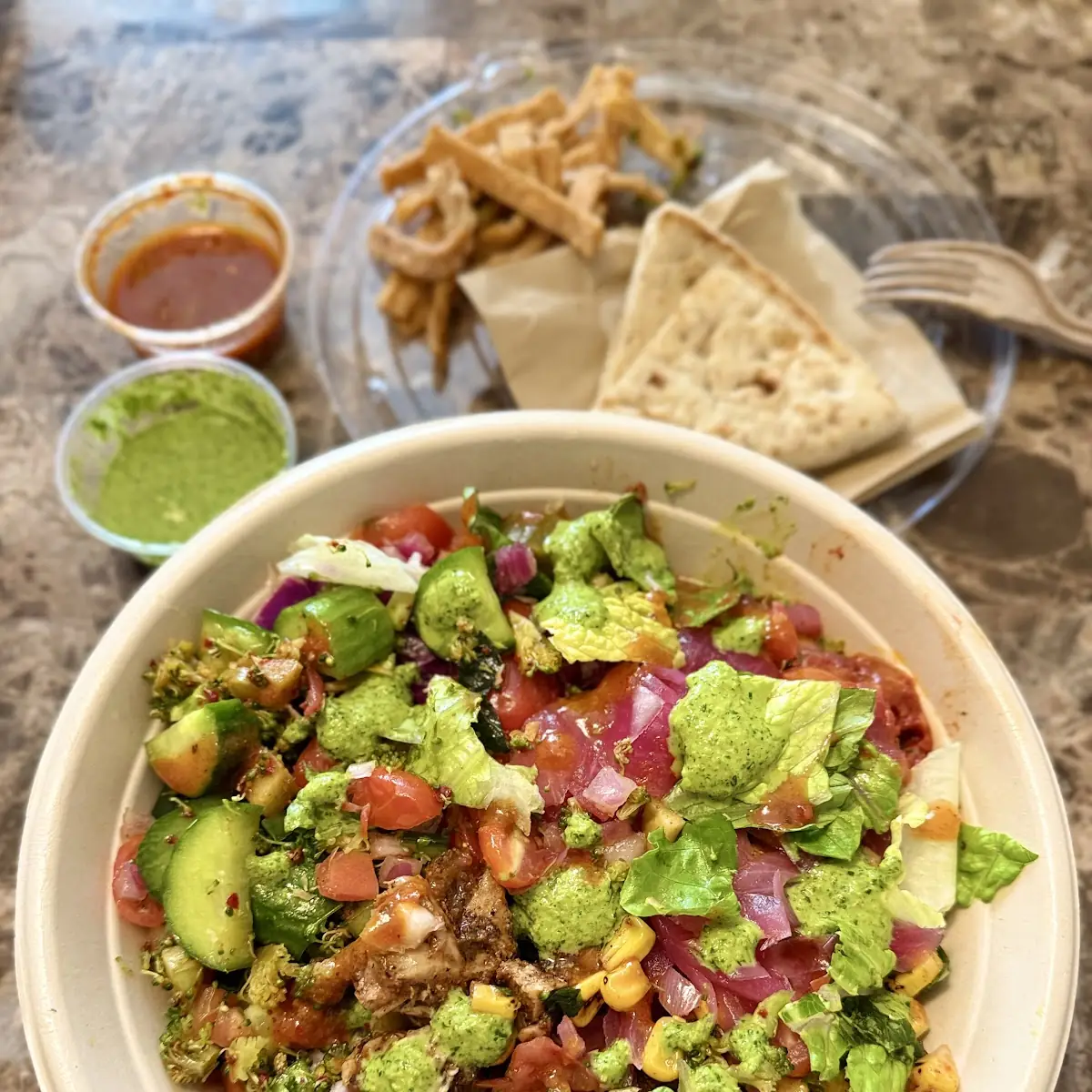Harissa Honey Chicken Salad