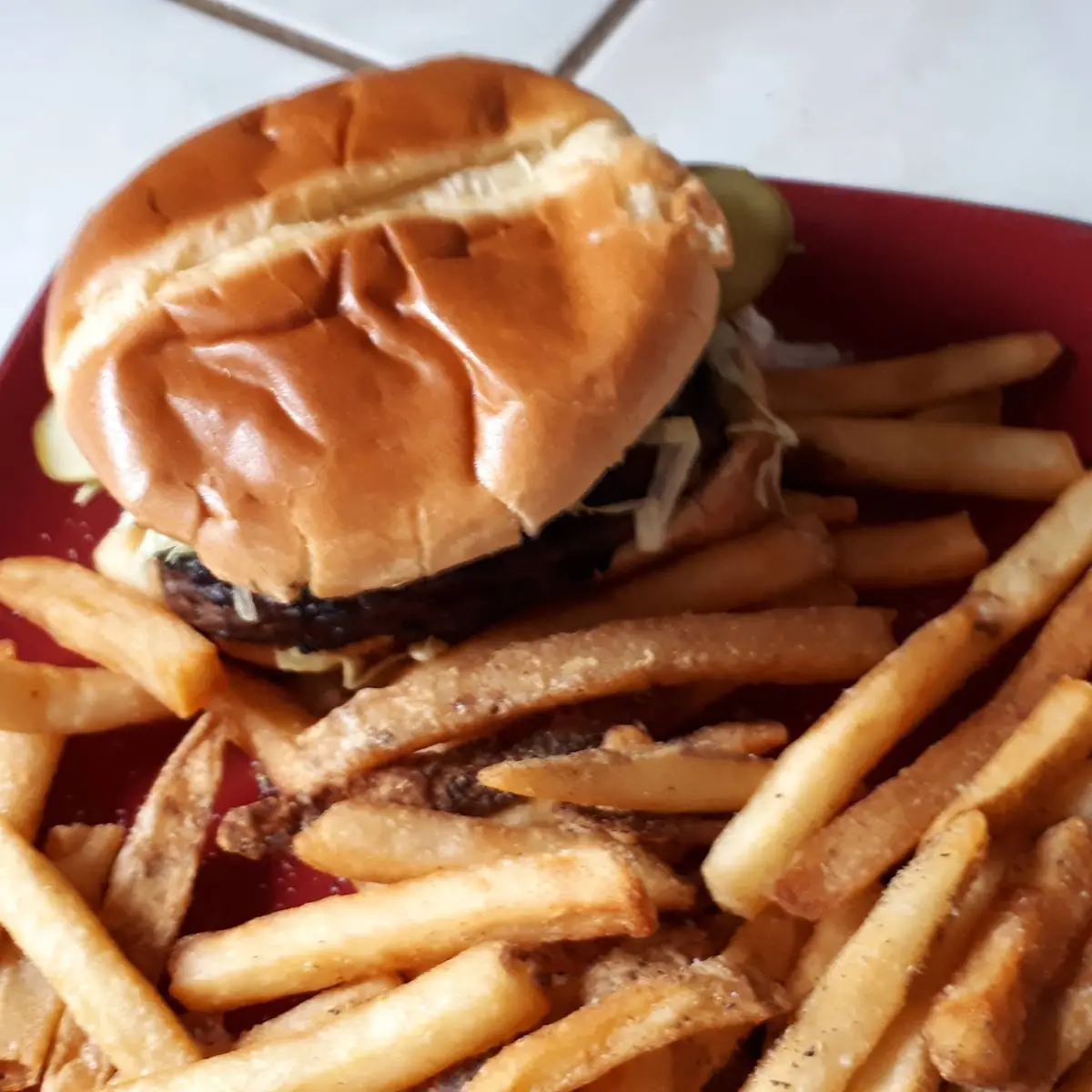 Harvey's Stuffed Cheese Burger