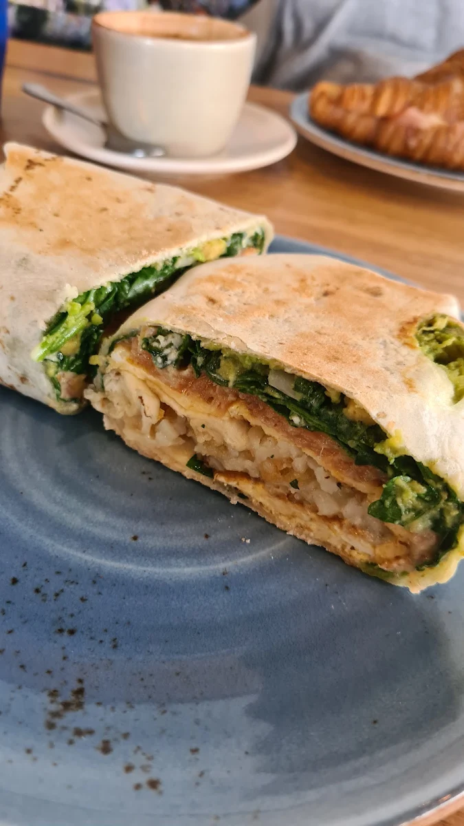 Avo and Salmon Wrap, Shaka Cafe
