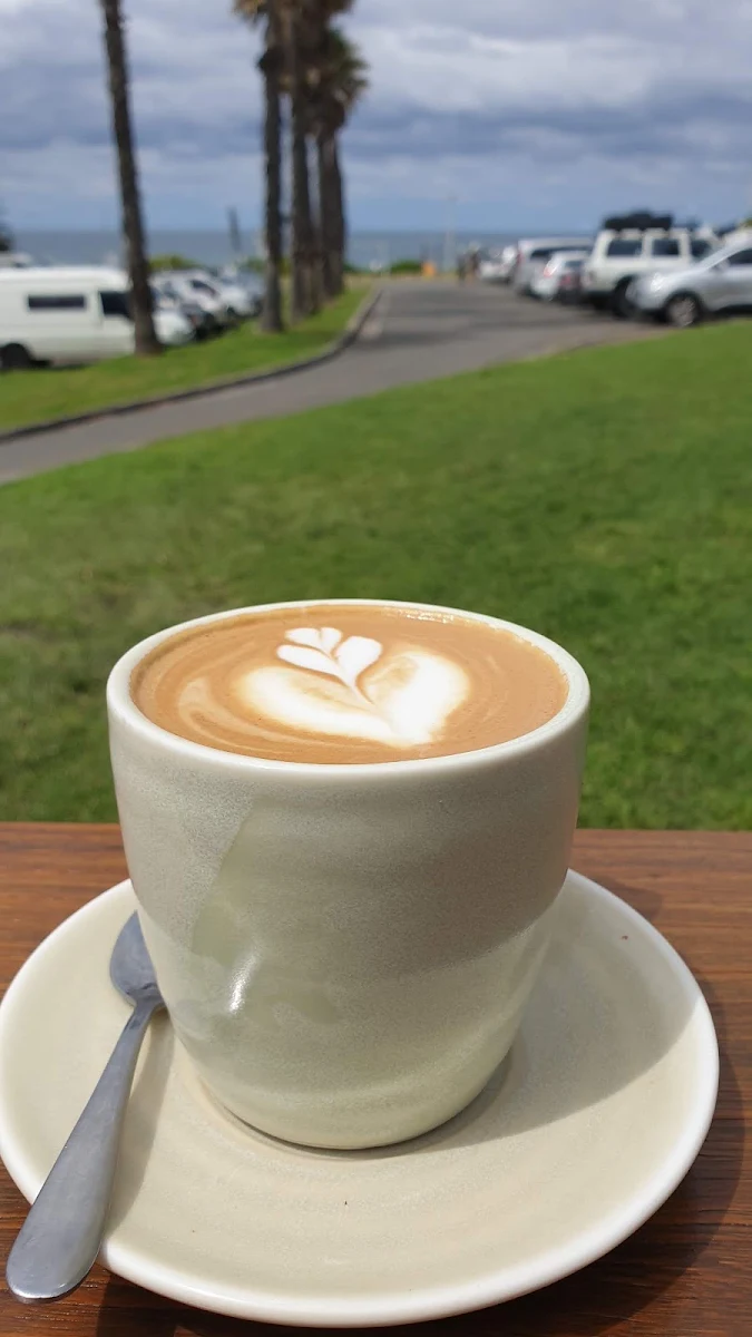 Latte on Almond Milk, Shaka Cafe