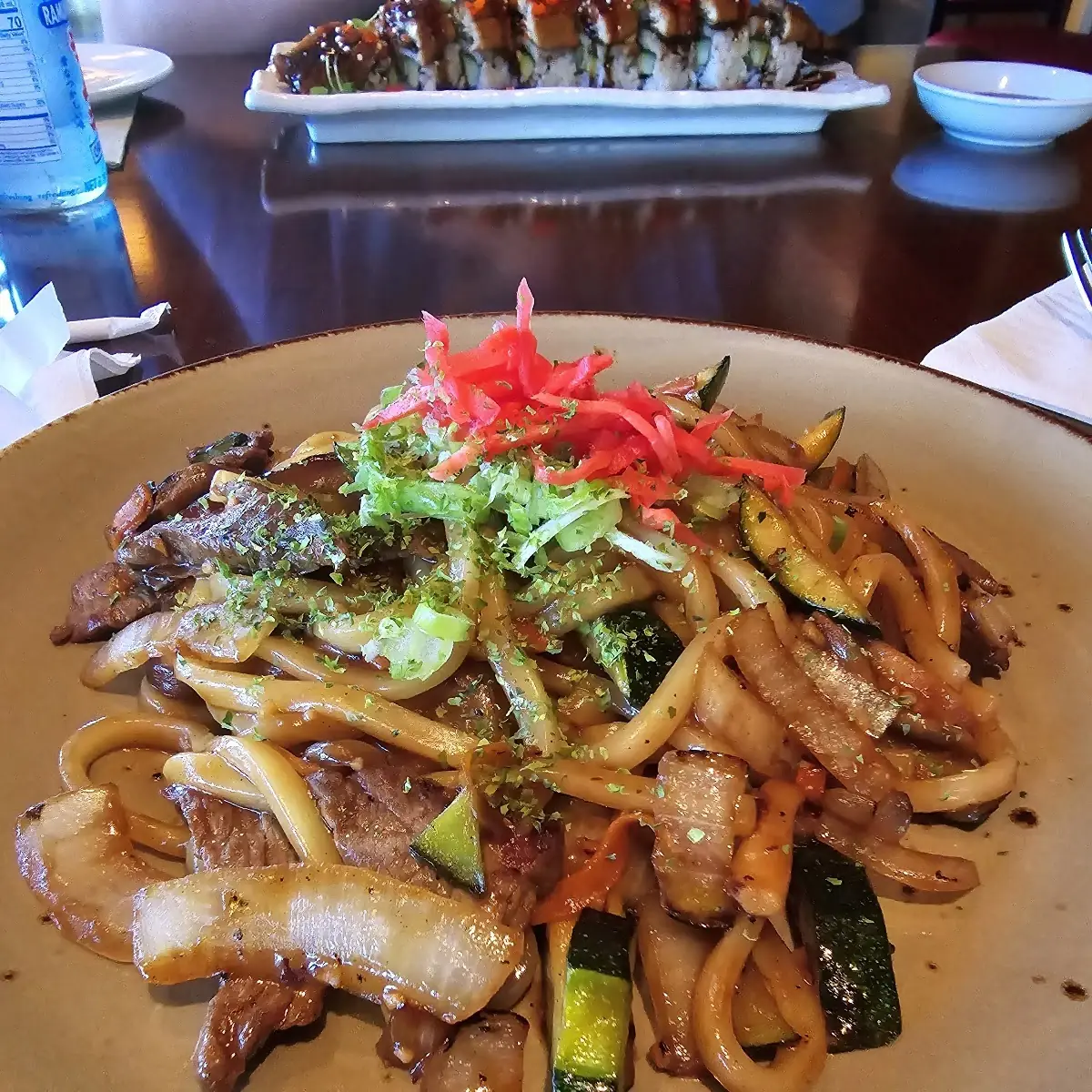 Beef and Vegetable Yaki Udon