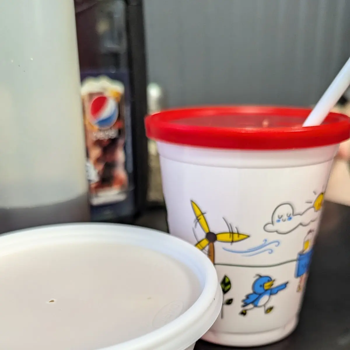 Fruit Cup to Go and Milk