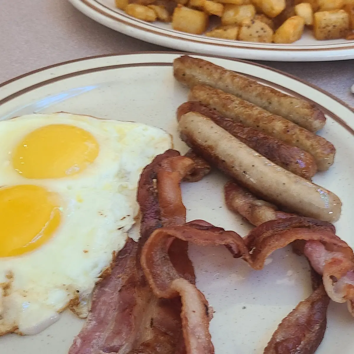 Sunny Side Up Eggs Bacon
