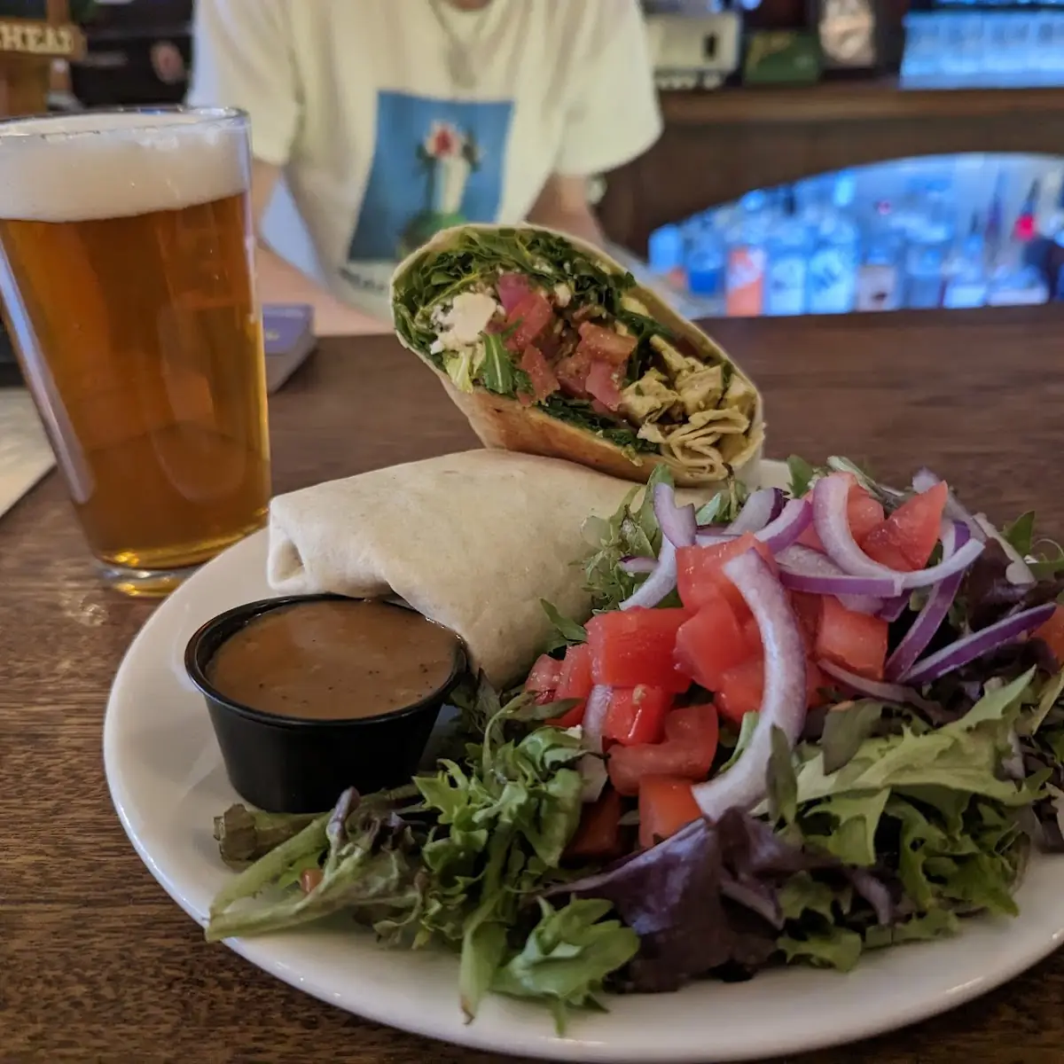 Abbey's Chicken Curry Wrap