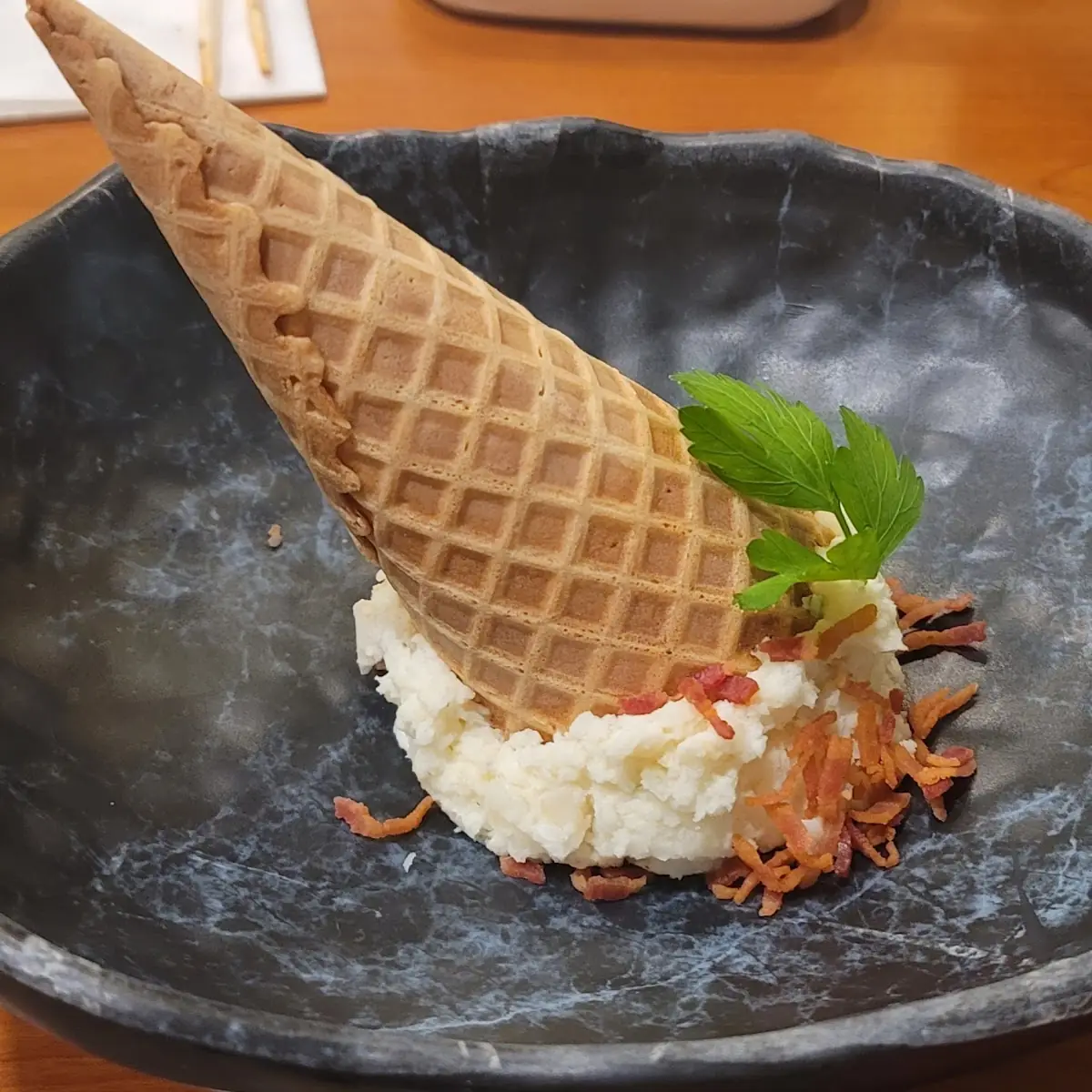 Waffle Cone Potato Salad 와플콘 감자 샐러드