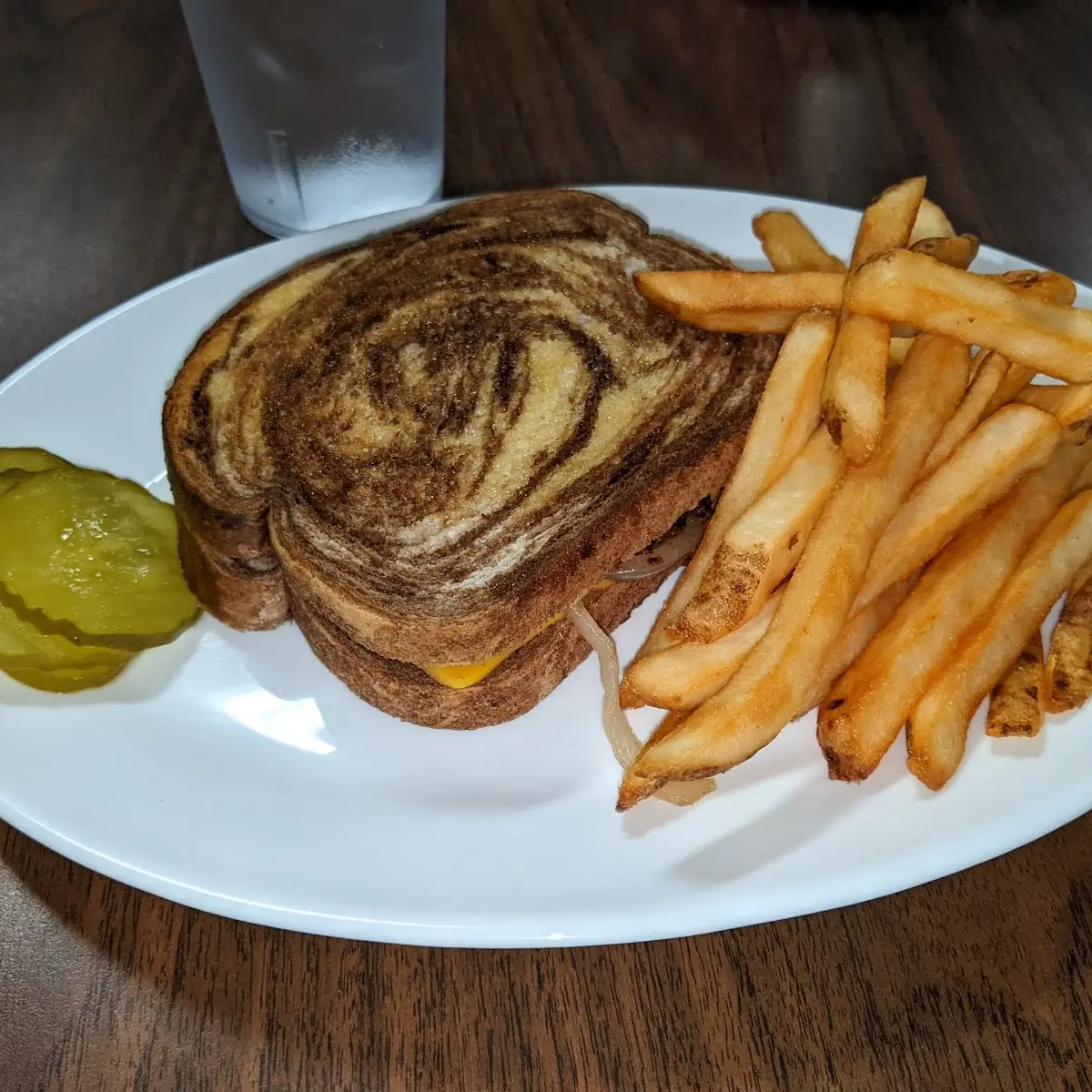 Patty Melt with Fries