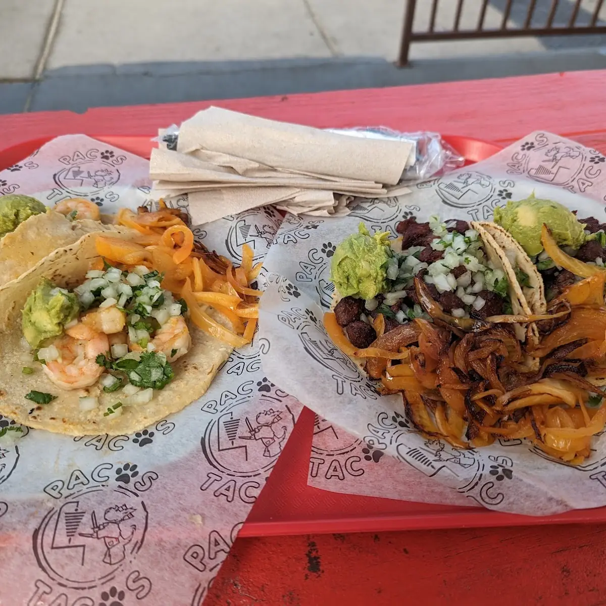 Grilled Shrimp Tacos and Paco Tacos