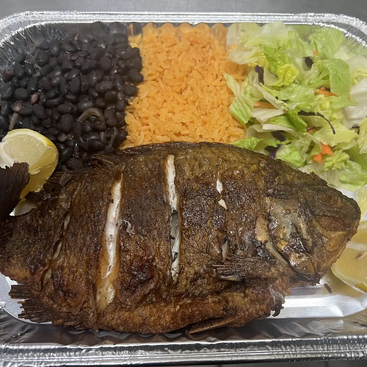 Mojarra Frita Fried Fish Platter