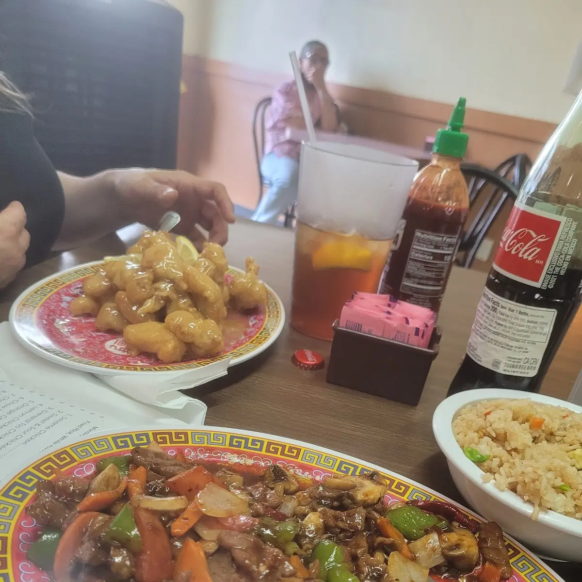 Pepper Steak and Lemon Chicken