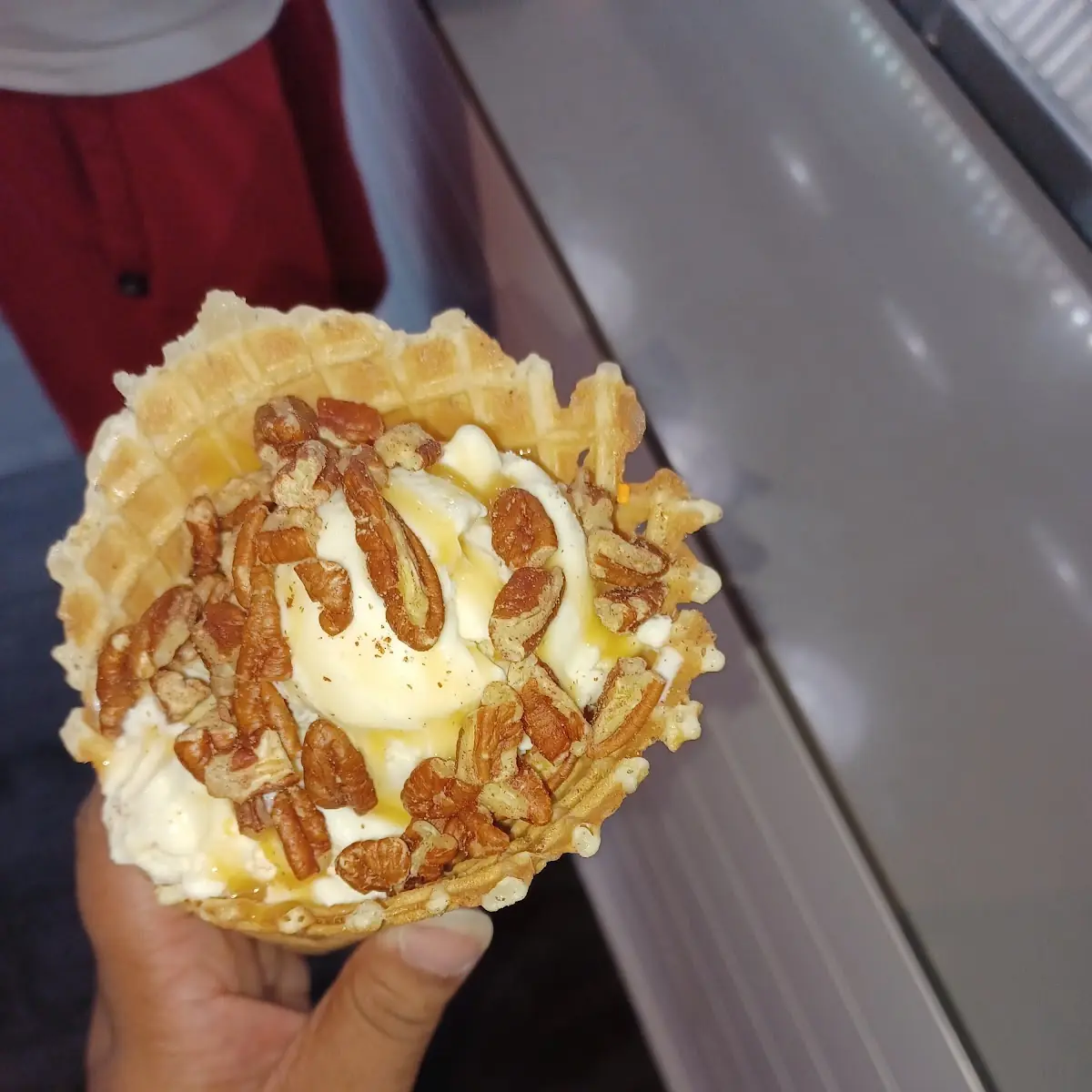 Vanilla Ice Cream with Pecans