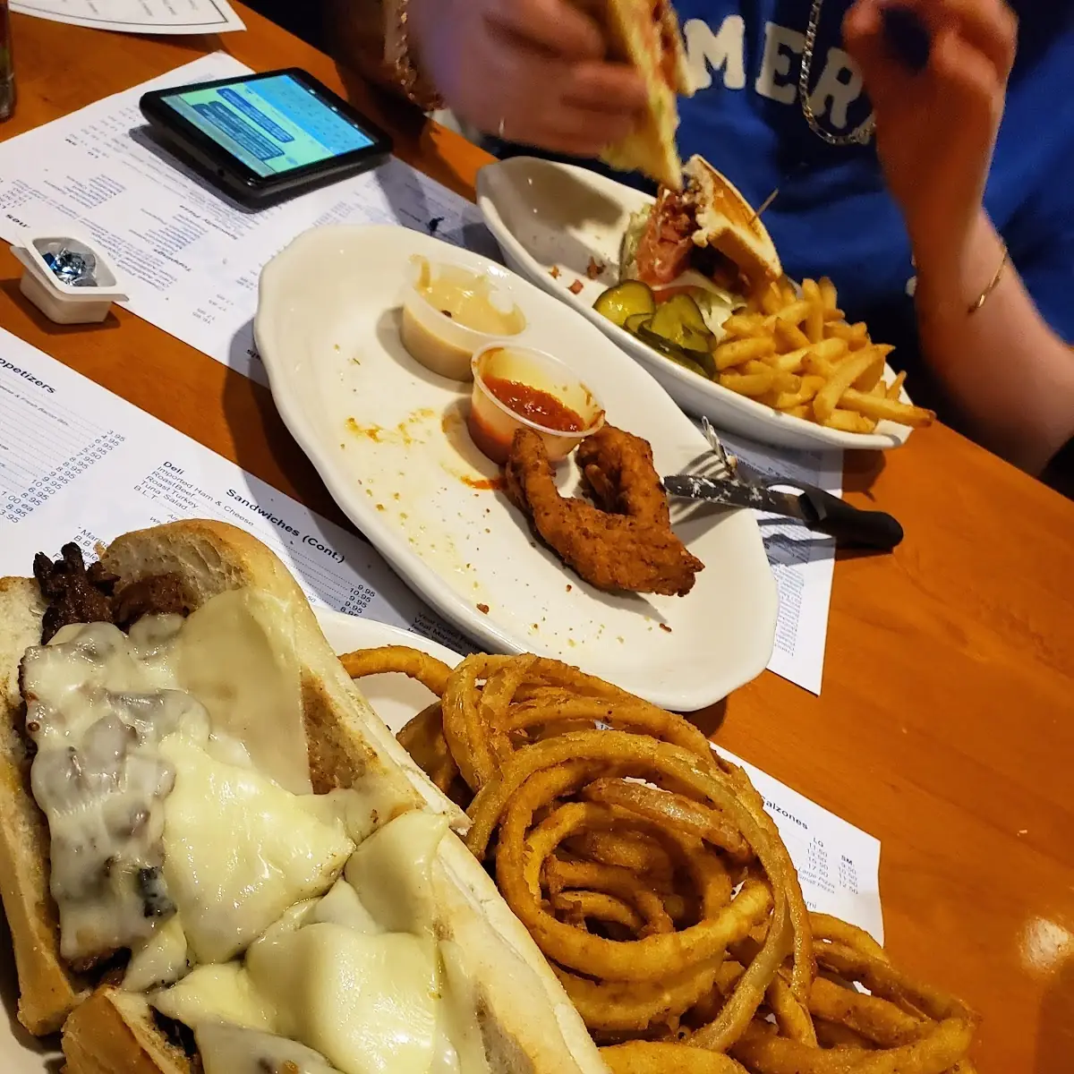 Steak Tip Sub with Onion Rings