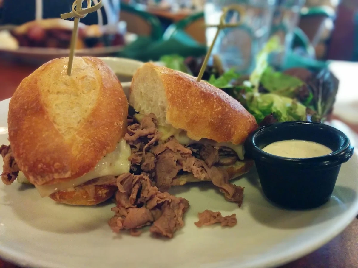 Deluxe Beef Dip Au Jus, Westward Ho! Public House & Grill Room at University Golf Club