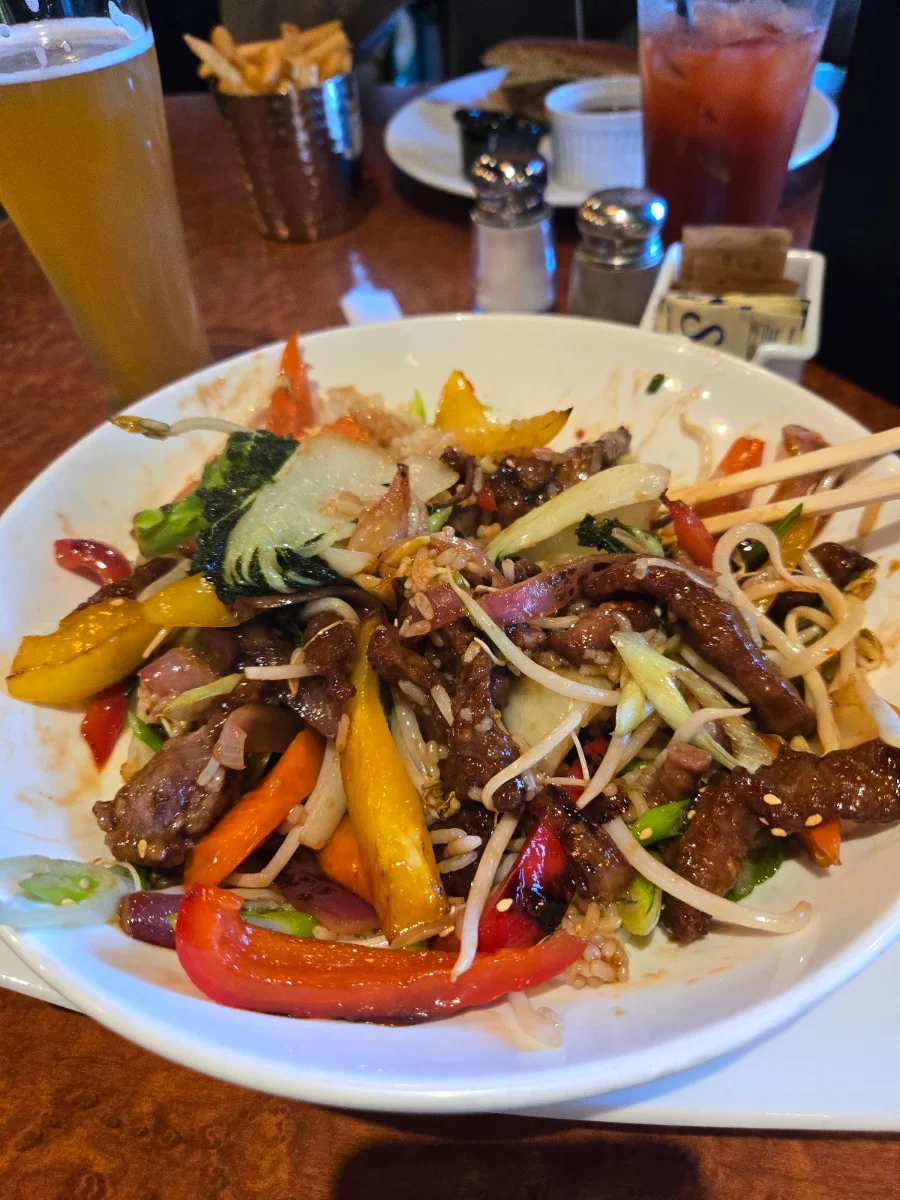 Ginger Beef, Westward Ho! Public House & Grill Room at University Golf Club