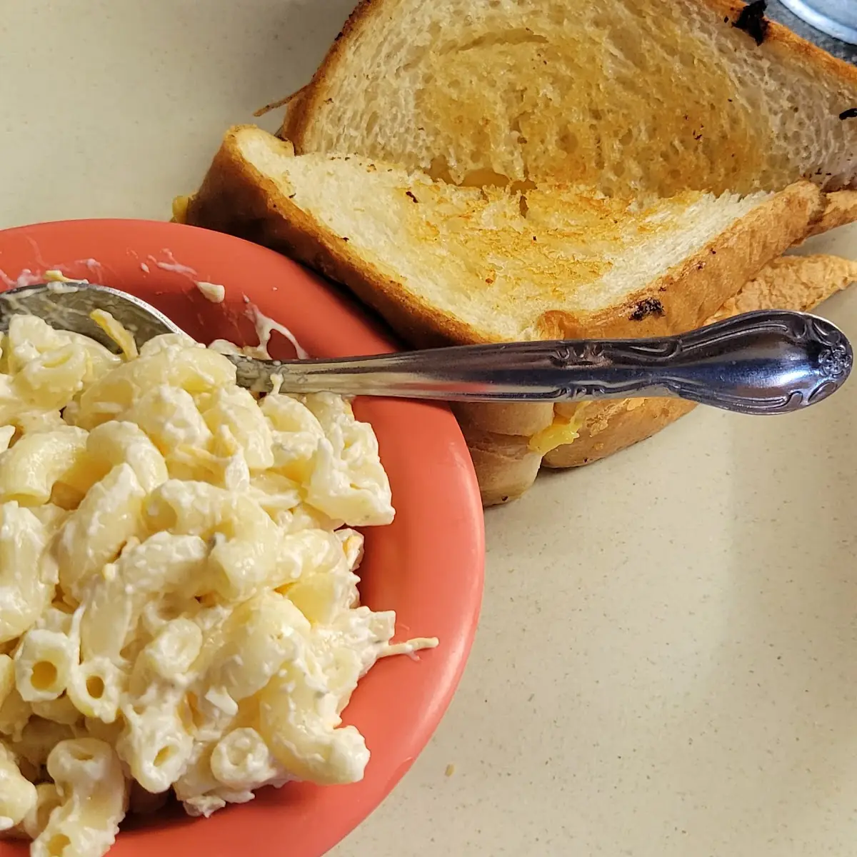 Grilled Cheese and Macaroni Salad