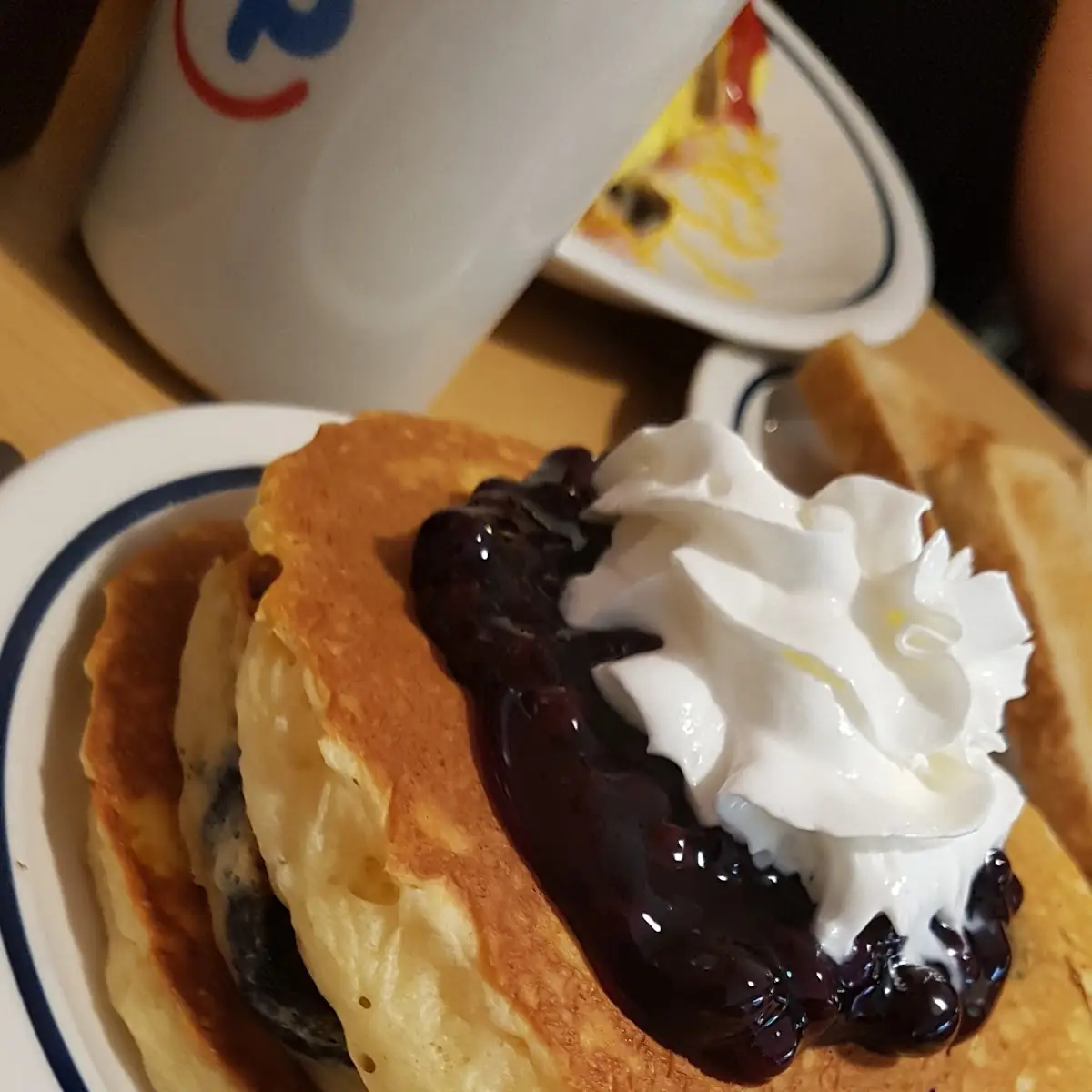 Blueberries Pancake Combo