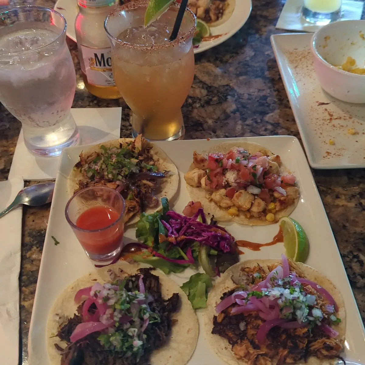 Carnitas and Beef Taco