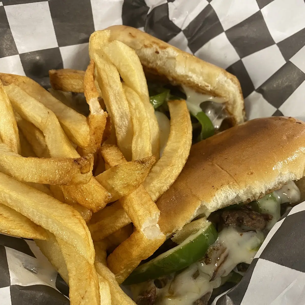 Philly Cheesesteak with Fries & Drink