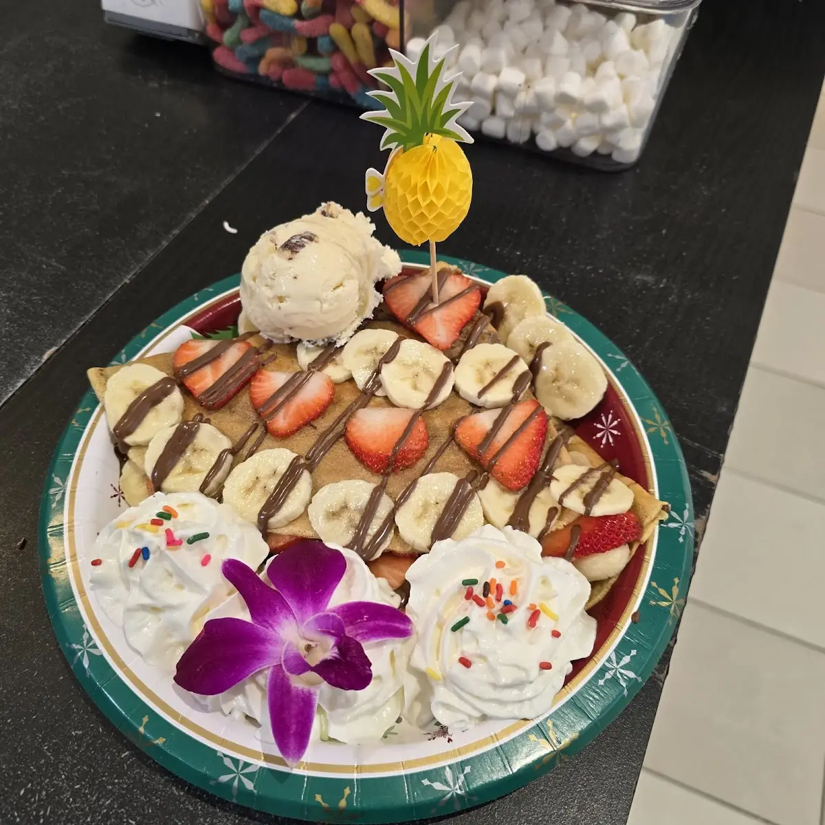 Crepe Strawberry Banana