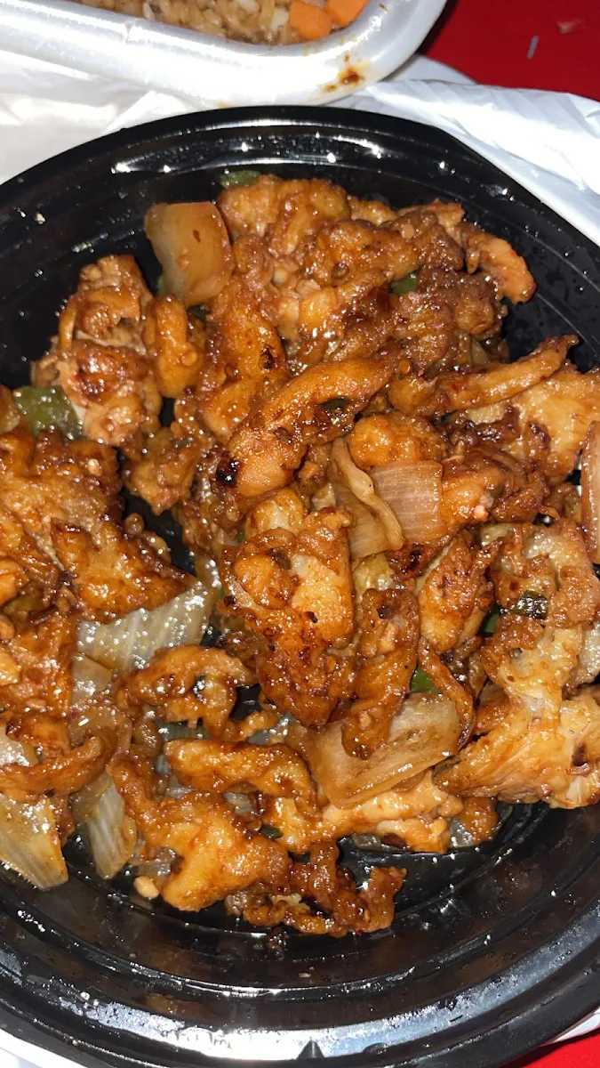 Szechuan Chicken with Veggie Fried Rice