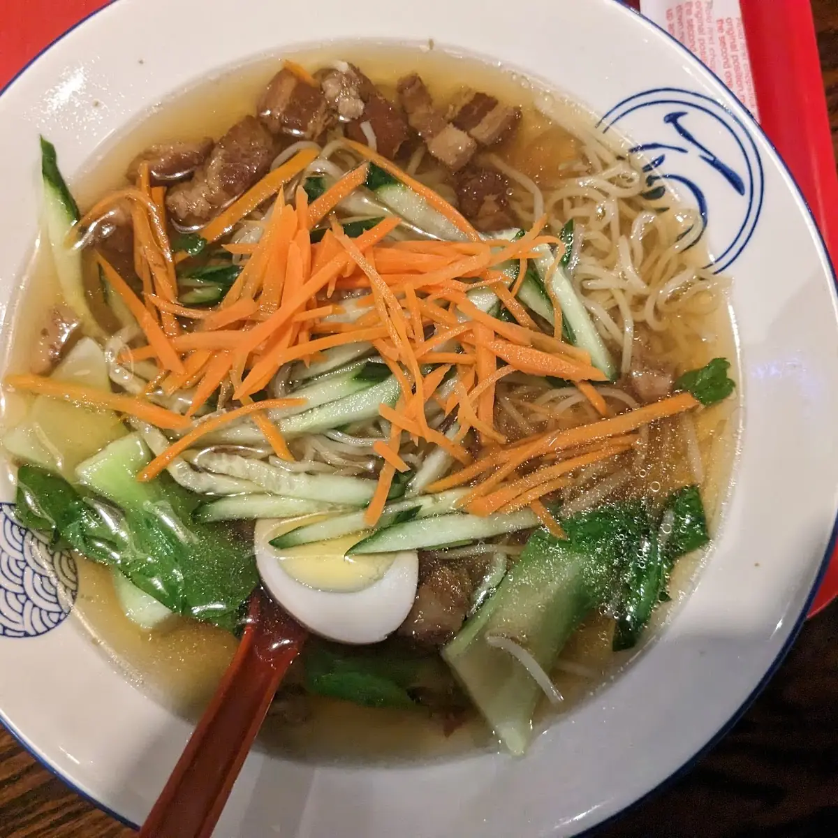Pork Belly Ramen with Chicken Broth