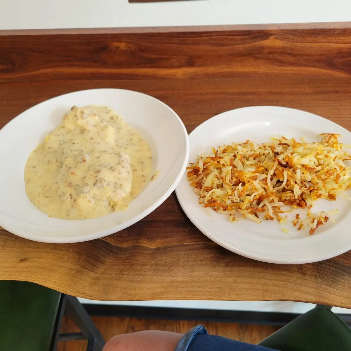 Biscuits and Gravy with Hash Browns