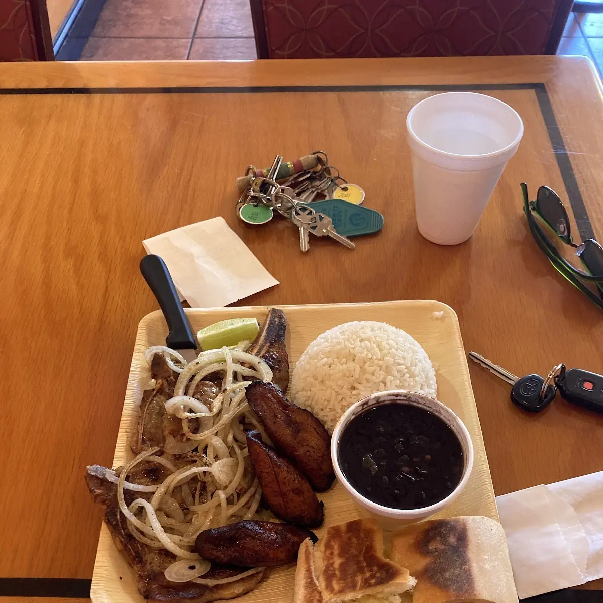 Cuban Pork Chop Plate