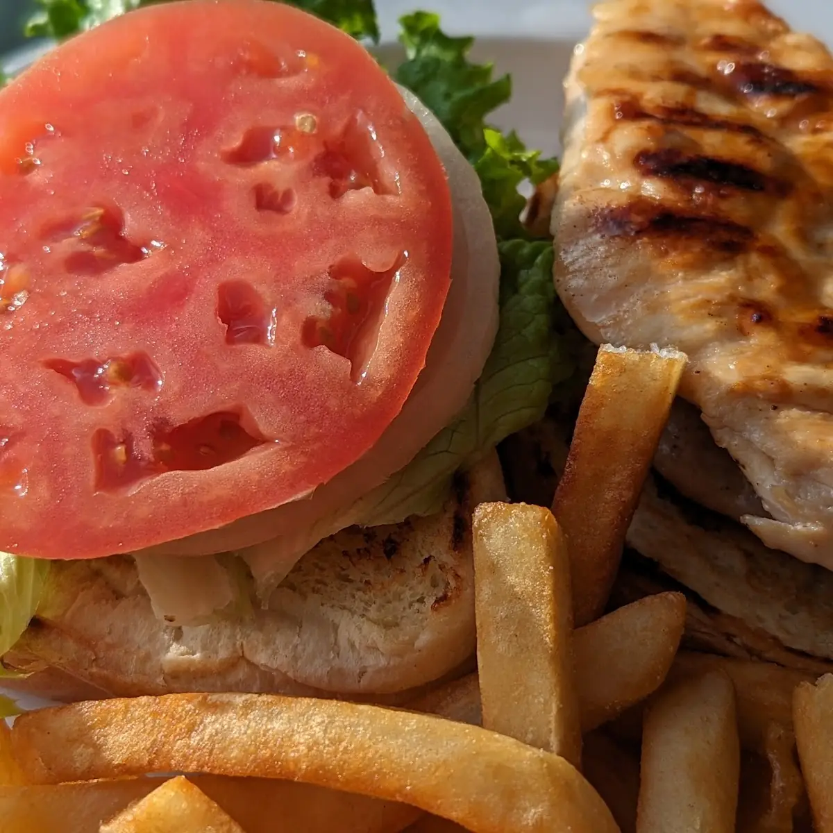 Grilled Chicken Sandwich & Fries