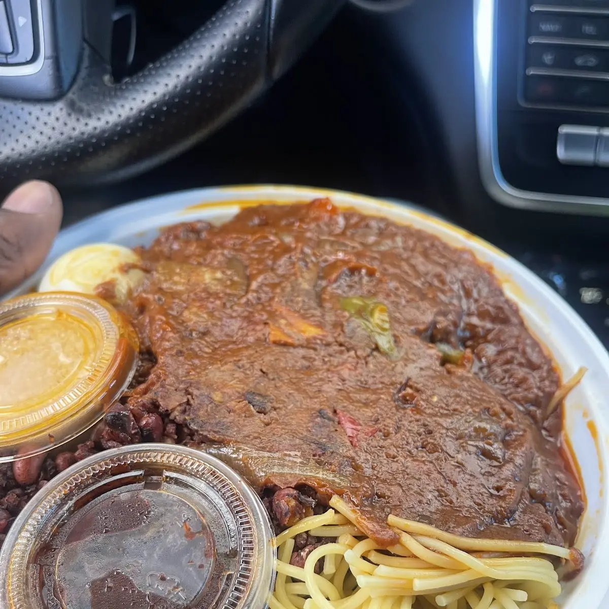 Waakye with Goat Curry