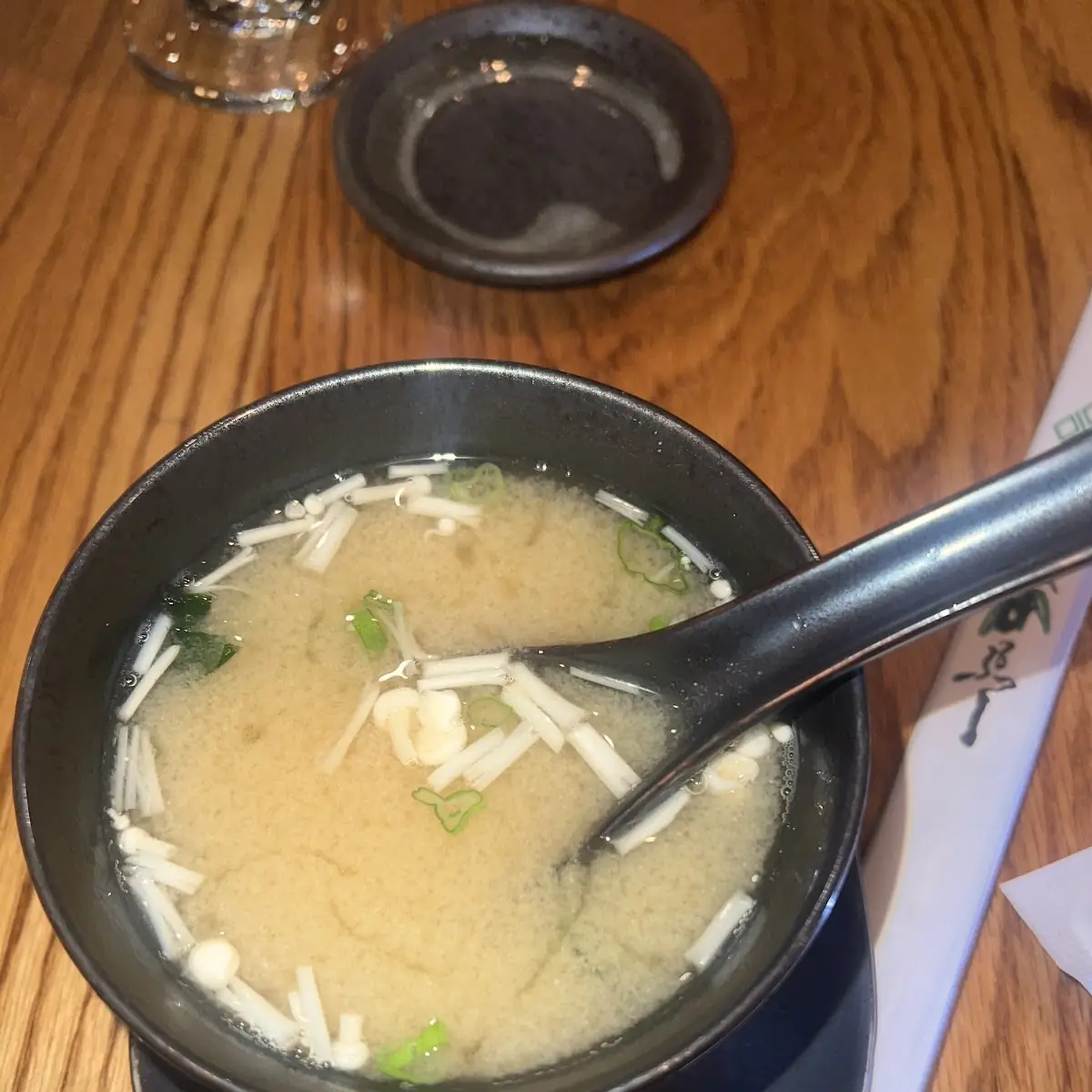 Miso Soup with Tofu Seaweed and Scallion
