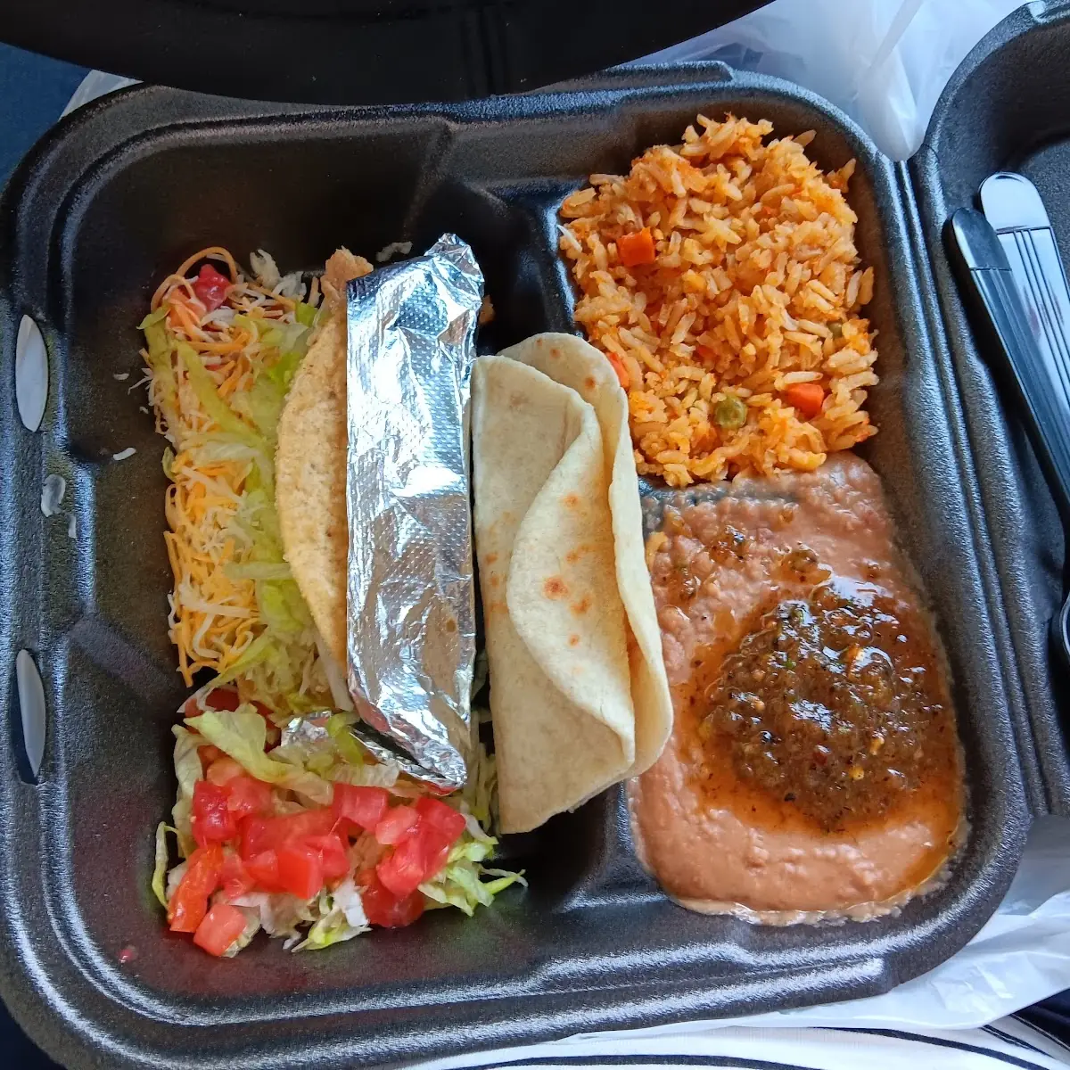 Child's Platter Shredded Chicken Crunchy Taco