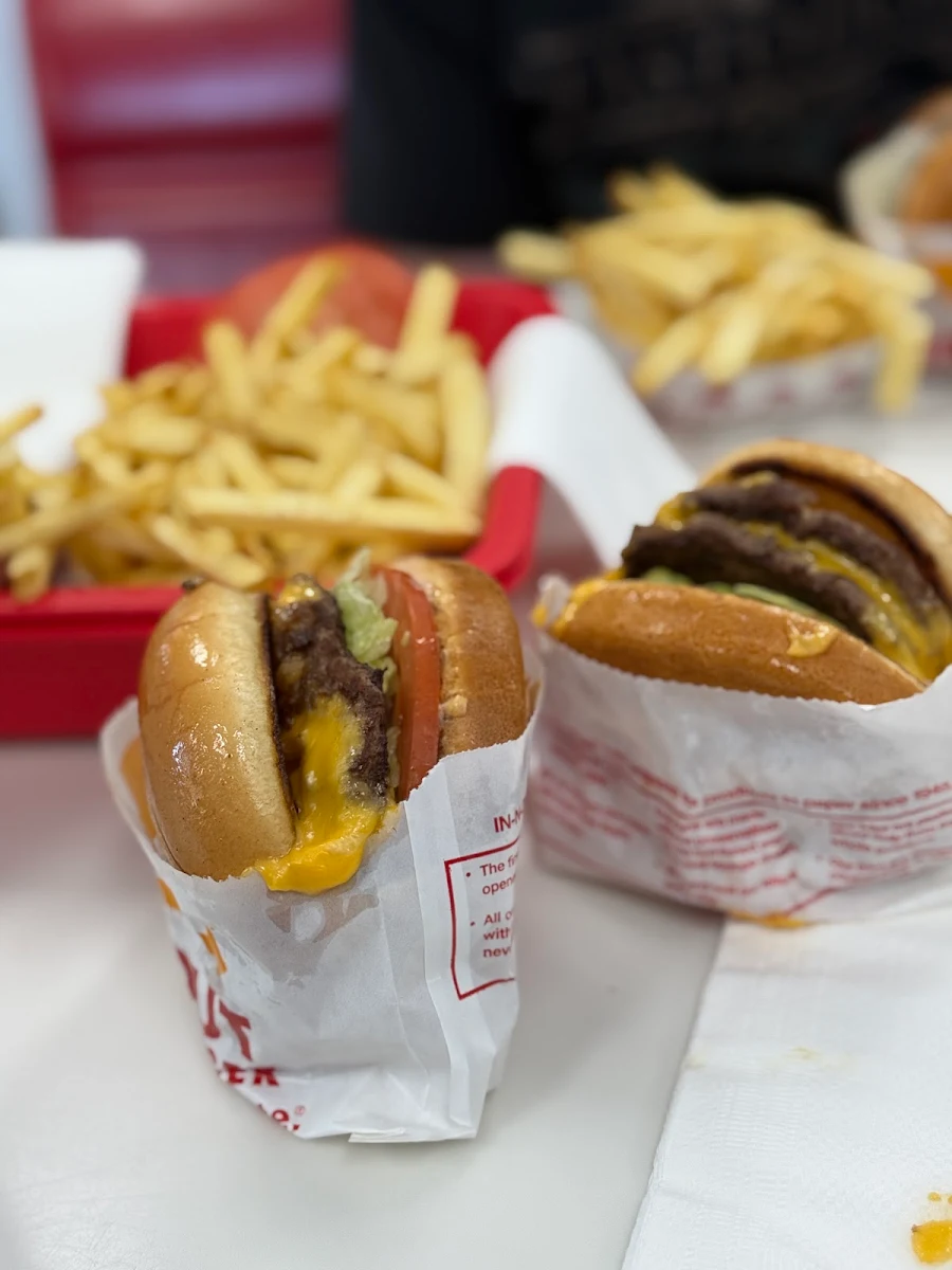Double Cheeseburger with Animals Fries