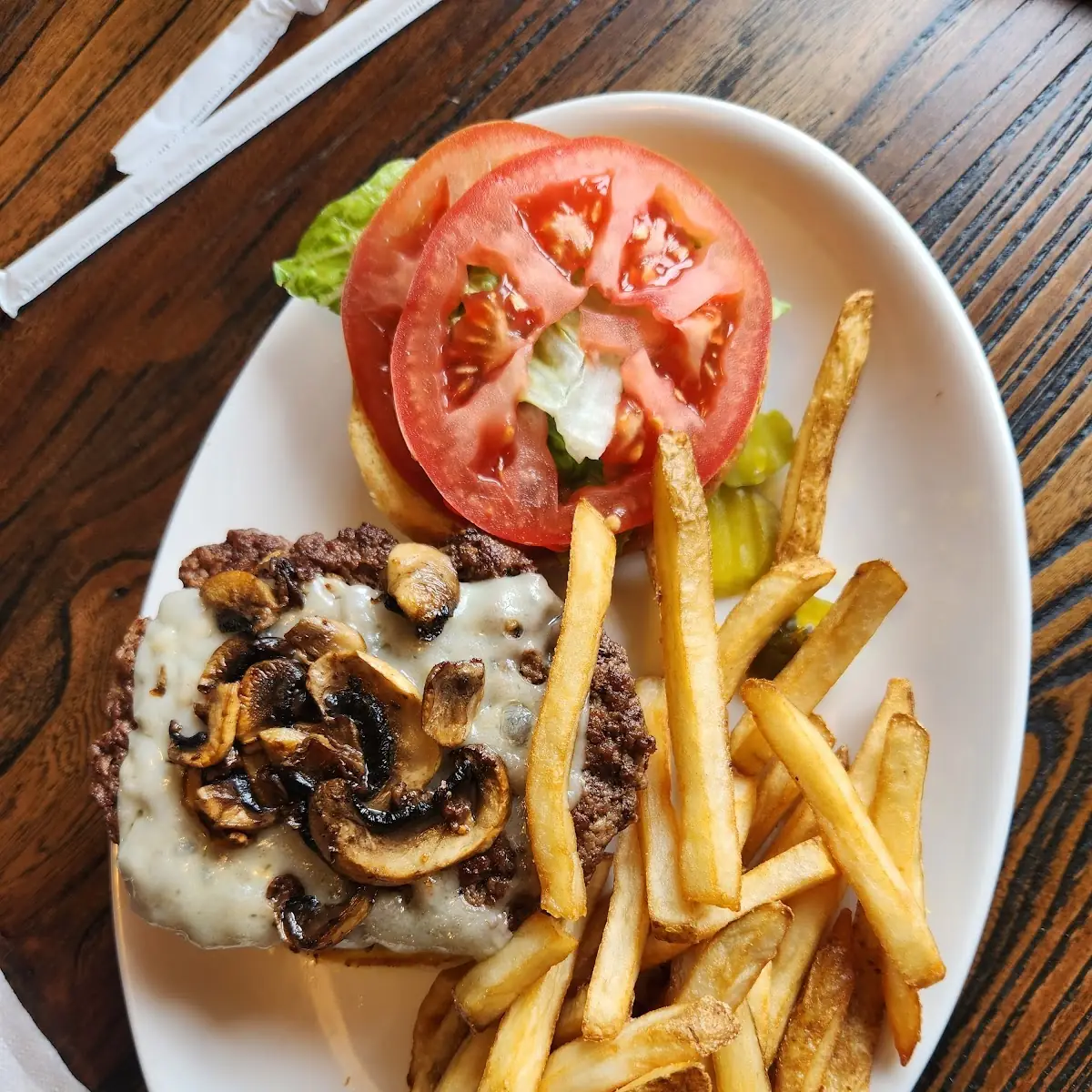 Mushroom Swiss Burger