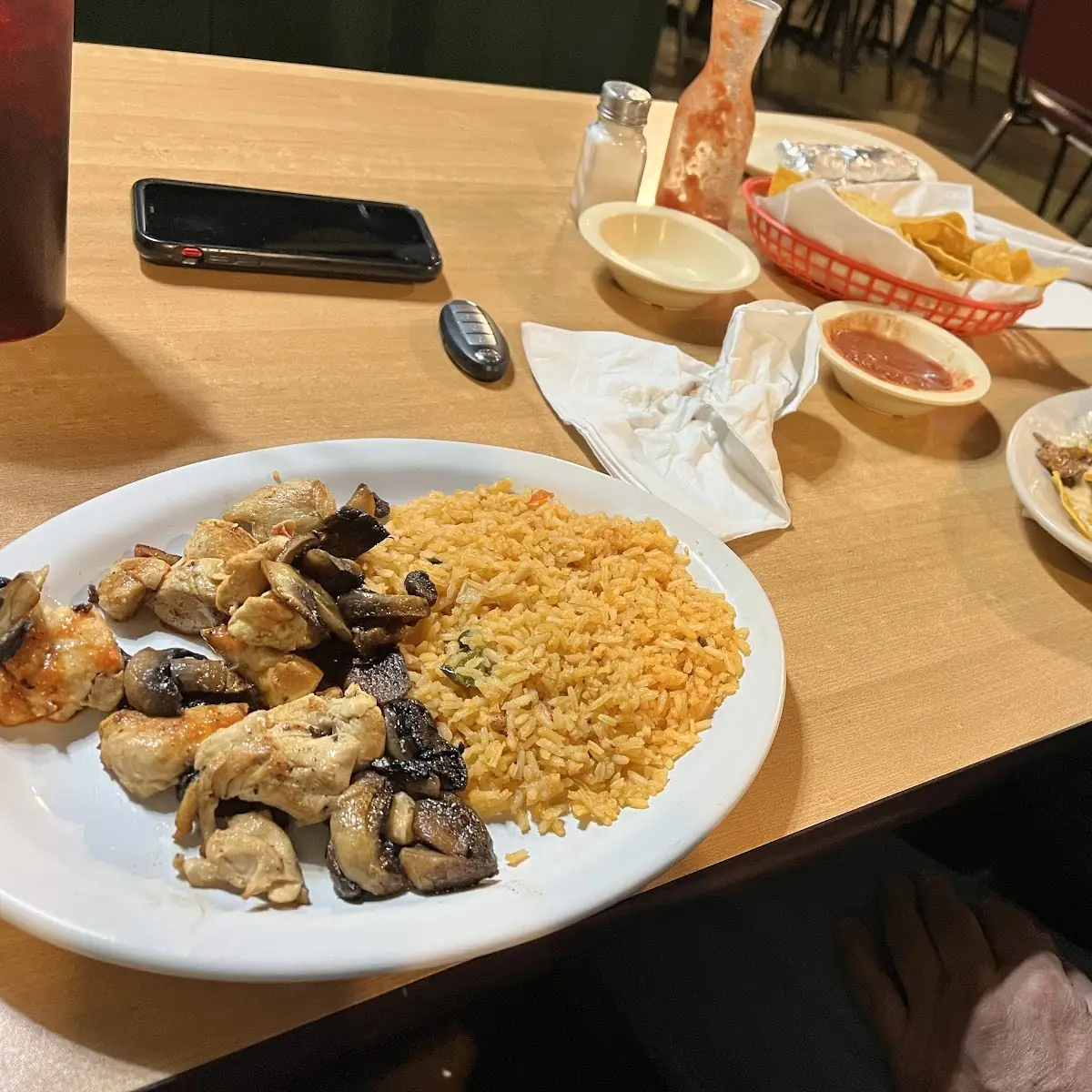 Chicken Rice Mushrooms