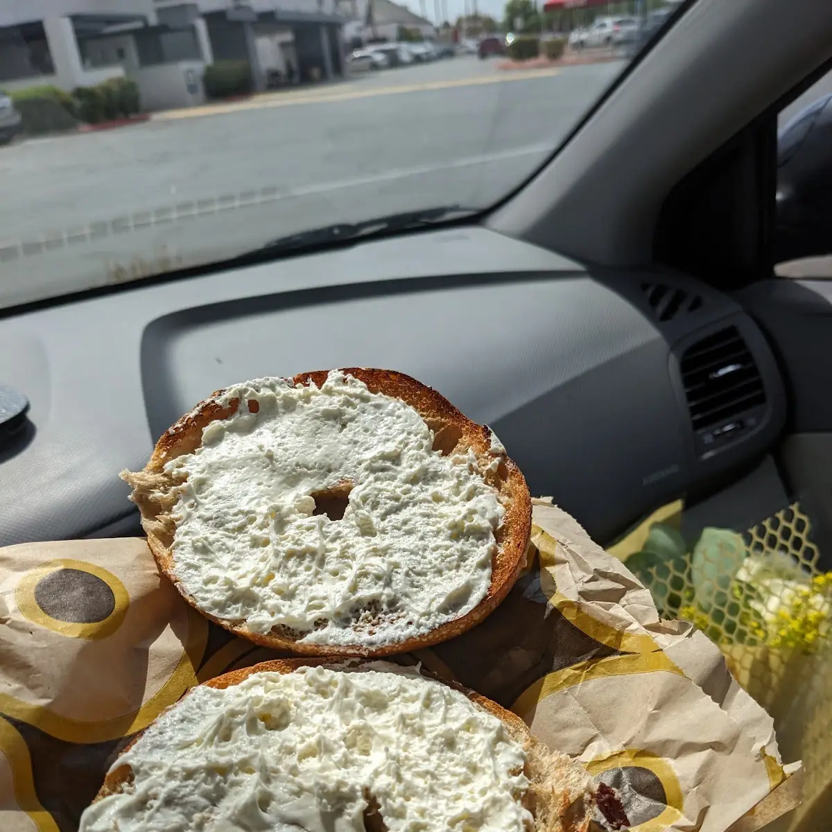 Cinnamon Raisin Bagel with Cream Cheese