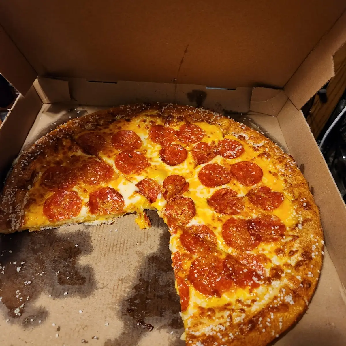 Pretzel Crust Pepperoni Pizza