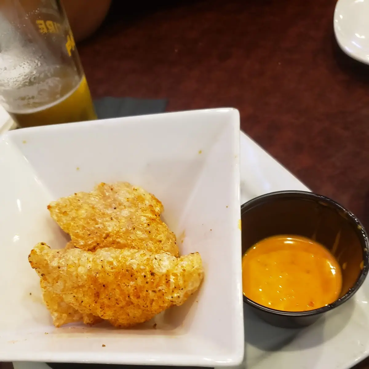Pork Rinds and Dipping Sauce