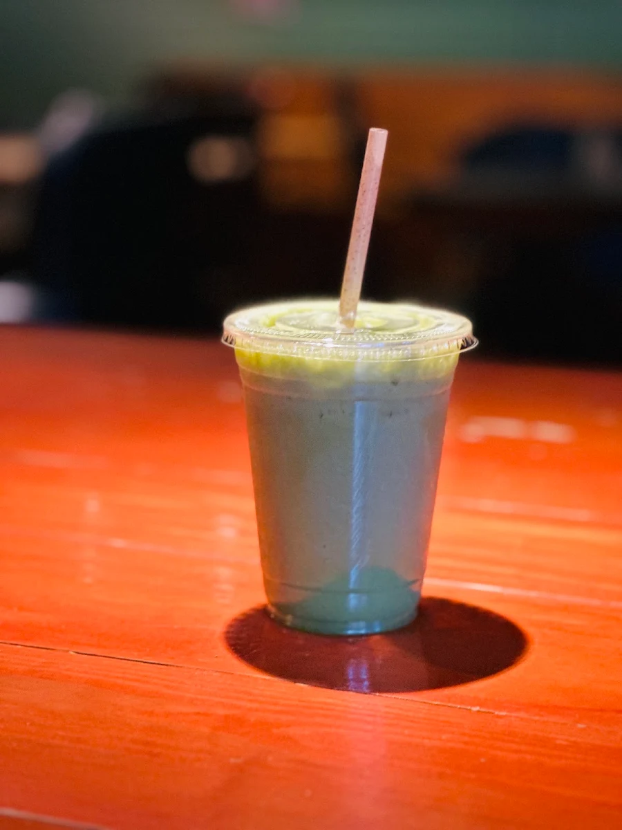 Iced Matcha Latte with Almond Milk