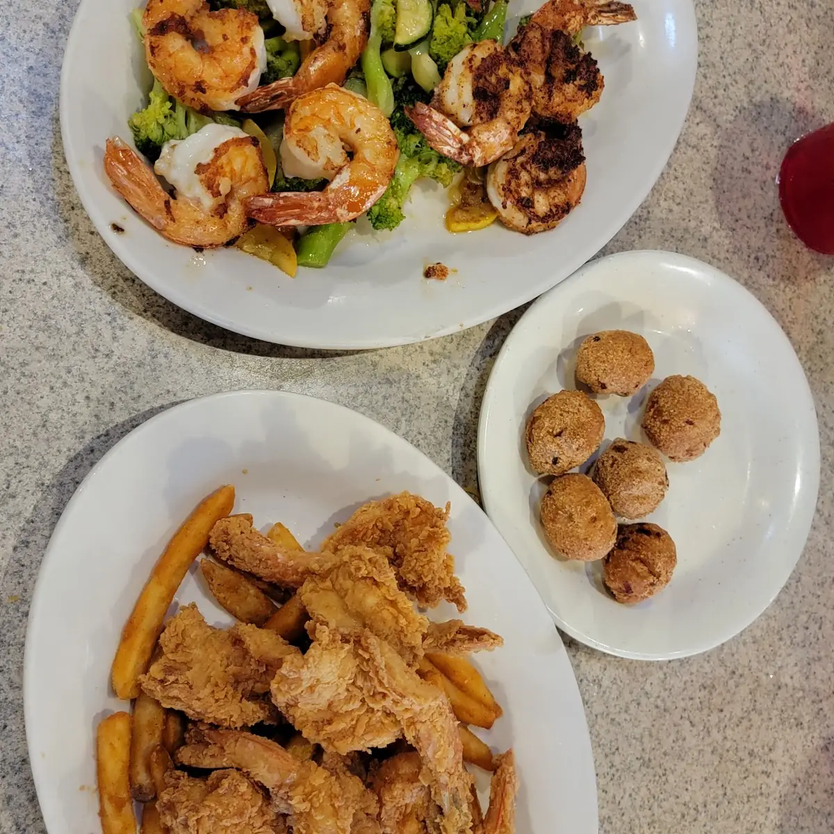 Fried Shrimp and Blackened Shrimp