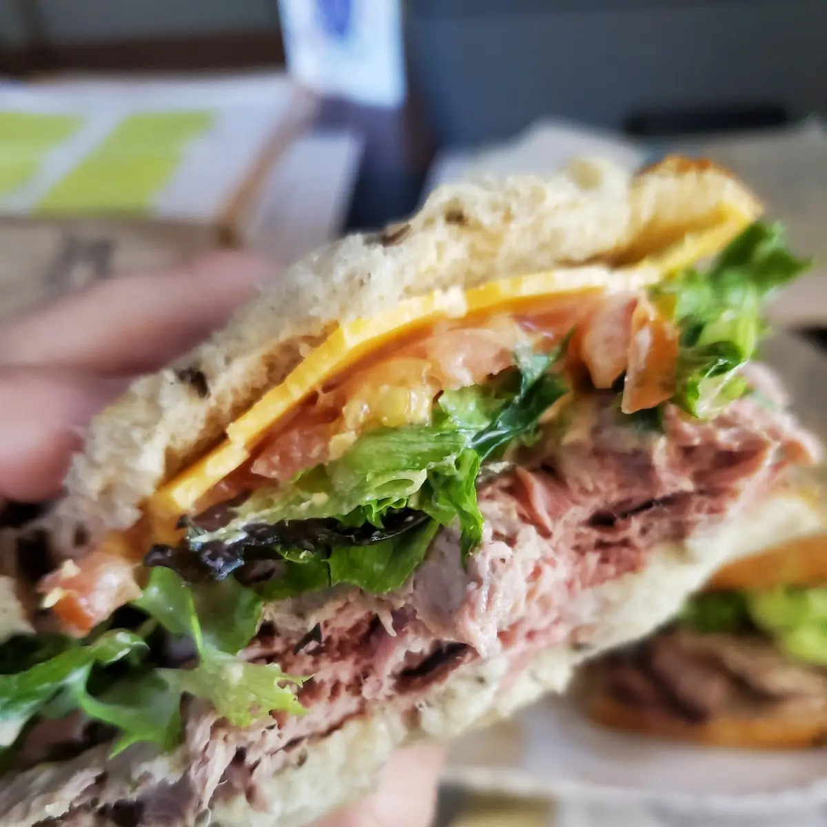 Roast Beef on Rye w Cheddar and Cajun Mayo